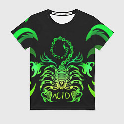 Женская футболка Acid scorpion