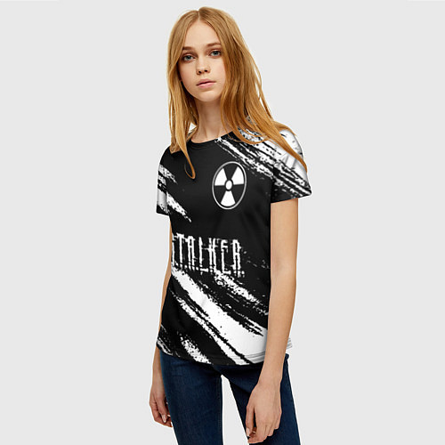 Женская футболка S T A L K E R 2: Тени Чернобыля / 3D-принт – фото 3
