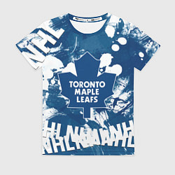 Футболка женская Торонто Мейпл Лифс, Toronto Maple Leafs, цвет: 3D-принт