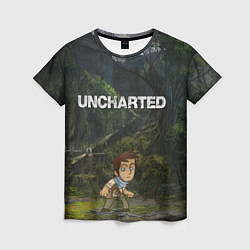 Футболка женская Uncharted На картах не значится, цвет: 3D-принт