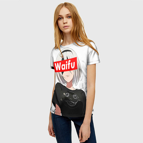 Женская футболка Waifu - 2B Nier / 3D-принт – фото 3