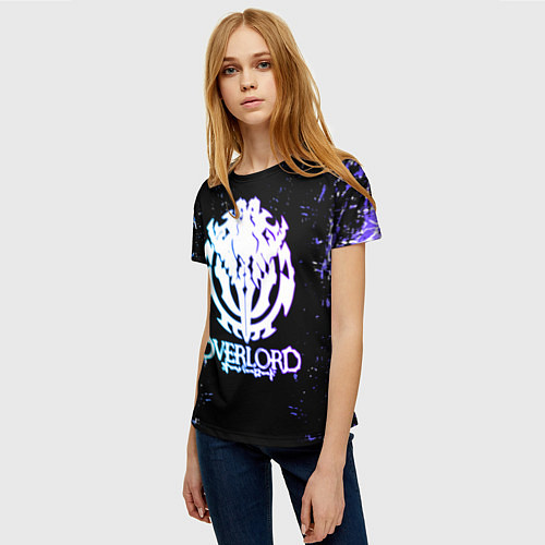 Женская футболка OVERLORD оверлорд neon НЕОН / 3D-принт – фото 3