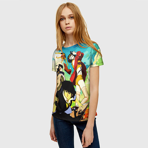 Женская футболка Cowboy Bebop All / 3D-принт – фото 3