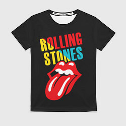 Футболка женская Роллинг Стоунз Rolling Stones, цвет: 3D-принт