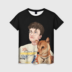 Футболка женская Бульвар Депо с пёсиком, цвет: 3D-принт