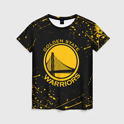 Футболка женская GOLDEN STATE WARRIORS? , БРЫЗГИ КРАСОК, цвет: 3D-принт