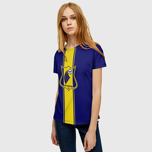 Женская футболка Ростов- жемчужина Юга / 3D-принт – фото 3