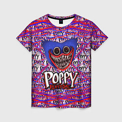 Футболка женская Huggy Wuggy: Poppy Pattern, цвет: 3D-принт