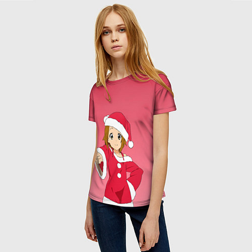 Женская футболка Милашка в костюме Санты / 3D-принт – фото 3