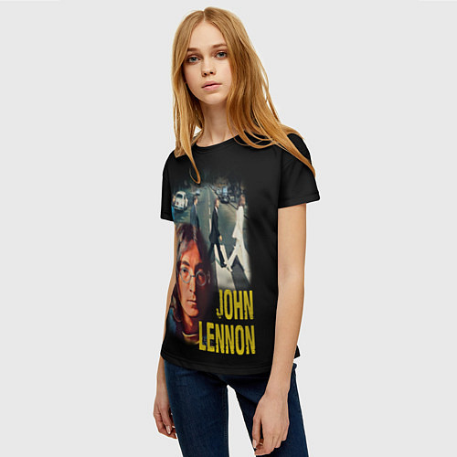 Женская футболка The Beatles John Lennon / 3D-принт – фото 3