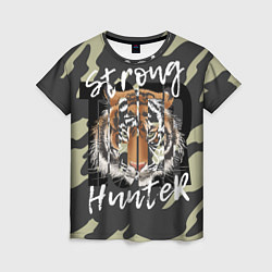 Женская футболка Strong tiger
