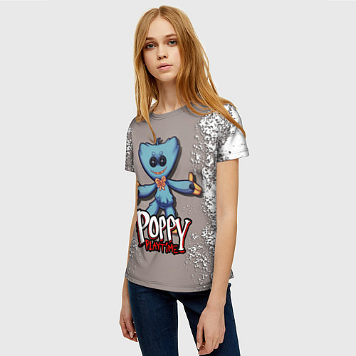 Женская футболка POPPY PLAYTIME GAME / 3D-принт – фото 3