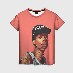 Футболка женская Wiz Khalifa Art, цвет: 3D-принт