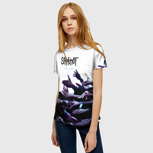 Женская футболка 9 0: Live - Slipknot / 3D-принт – фото 3