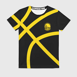 Футболка женская Голден Стэйт Уорриорз, Golden State Warriors, цвет: 3D-принт