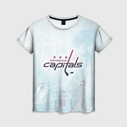 Футболка женская Washington Capitals Ovi8 Ice theme, цвет: 3D-принт