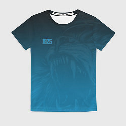 Футболка женская 1925 SPB Lion Dark Theme, цвет: 3D-принт