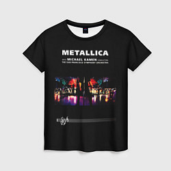 Футболка женская Metallica S и M, цвет: 3D-принт