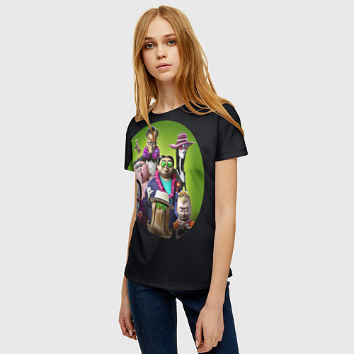 Женская футболка Семейка Аддамс - Горящий Тур / 3D-принт – фото 3