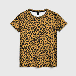 Футболка женская Леопард Leopard, цвет: 3D-принт