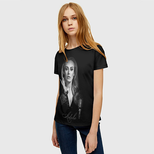 Женская футболка Adele Icon / 3D-принт – фото 3