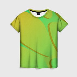 Футболка женская Градиентная абстракция, цвет: 3D-принт
