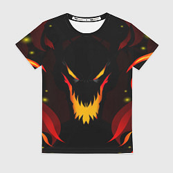 Футболка женская DOTA 2 SHADOW FIEND ТЕНЬ ОГОНЬ, цвет: 3D-принт