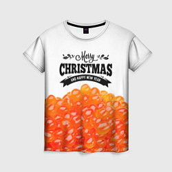 Футболка женская ИКРА - Merry Christmas, цвет: 3D-принт