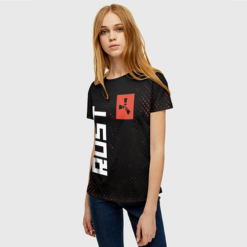 Женская футболка RUST - Гранж / 3D-принт – фото 3