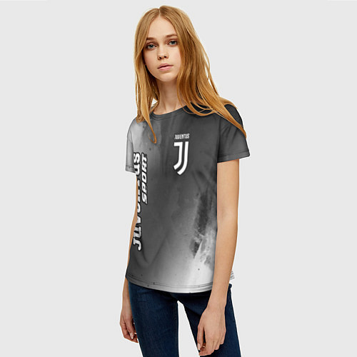 Женская футболка ЮВЕНТУС Juventus Sport Абстракция / 3D-принт – фото 3