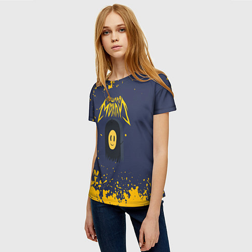Женская футболка Пошлая Молли брызги красок / 3D-принт – фото 3