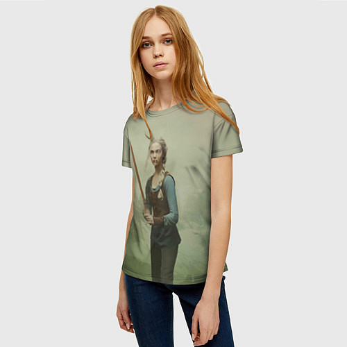 Женская футболка Цири Ведьмак 2 / 3D-принт – фото 3