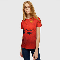 Футболка женская MU Manchester United MU, цвет: 3D-принт — фото 2