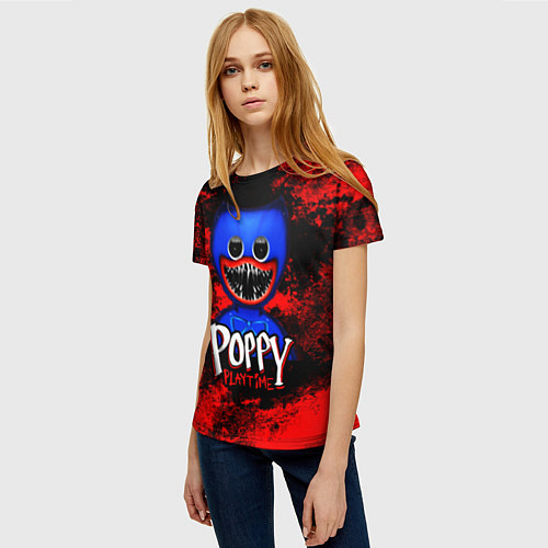 Женская футболка POPPY PLAYTIME ПОППИ ПЛЭЙ ТАЙМ / 3D-принт – фото 3