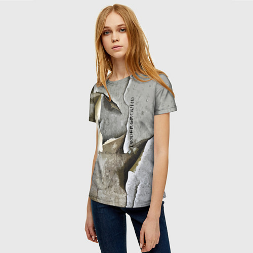 Женская футболка Underground 2057 / 3D-принт – фото 3