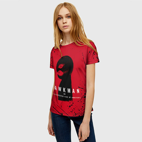 Женская футболка HAWKMAN BERSERK / 3D-принт – фото 3