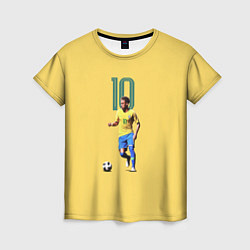 Футболка женская Неймар Сборная Бразилии, цвет: 3D-принт