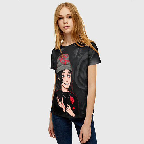 Женская футболка Слава Мэрлоу арт / 3D-принт – фото 3