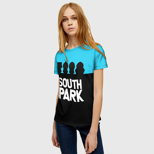 Женская футболка Южный парк персонажи South Park / 3D-принт – фото 3