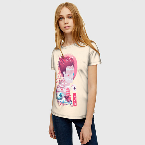 Женская футболка Хисока арт / 3D-принт – фото 3