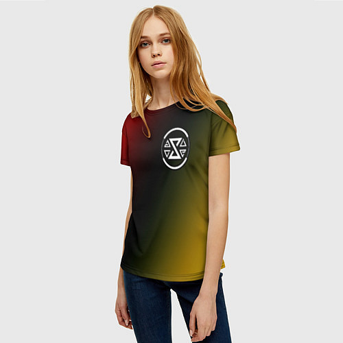 Женская футболка THE WITCHER 3 - Градиент / 3D-принт – фото 3