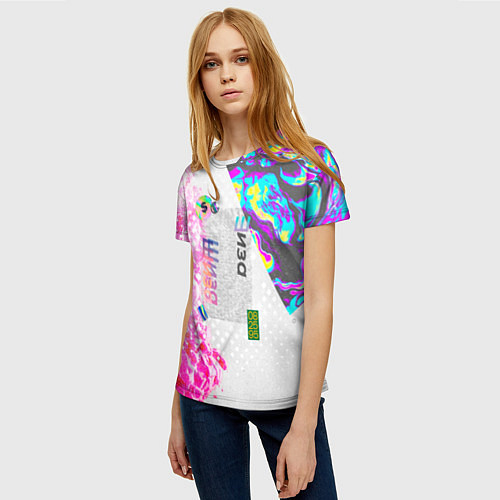 Женская футболка Шаза Психоделика / 3D-принт – фото 3