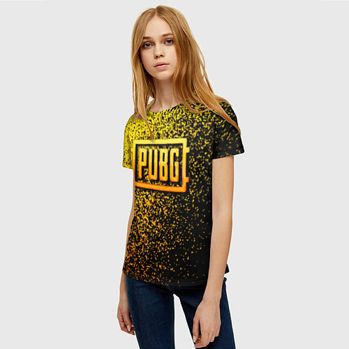 Женская футболка PUBG - ПАБГ ОСКОЛКИ / 3D-принт – фото 3