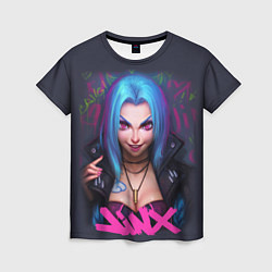 Футболка женская League Of Legends ARCANE JINX, цвет: 3D-принт