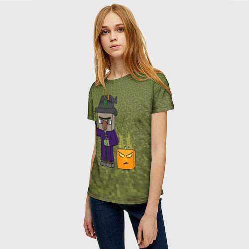 Женская футболка Ведьма из майнкрафта / 3D-принт – фото 3