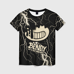 Футболка женская Bendy and the Ink Machine МОЛНИЯ, цвет: 3D-принт