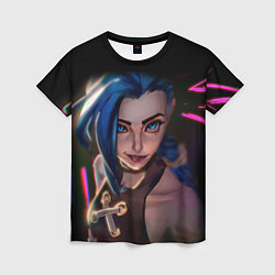 Футболка женская Jinx - Джинкс Паудер, цвет: 3D-принт