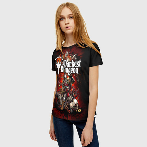 Женская футболка Darkest Dungeon - poster / 3D-принт – фото 3