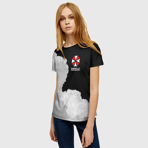 Женская футболка Umbrella Corporation Облока / 3D-принт – фото 3