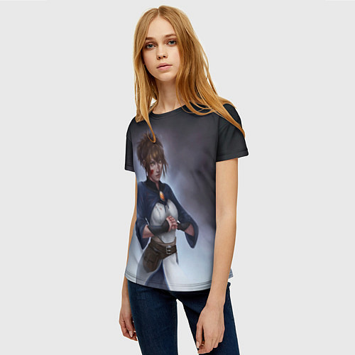 Женская футболка Красотка Марси / 3D-принт – фото 3